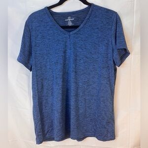 Real Essentials Blue Heathered Relaxed T-Shirt Size XL